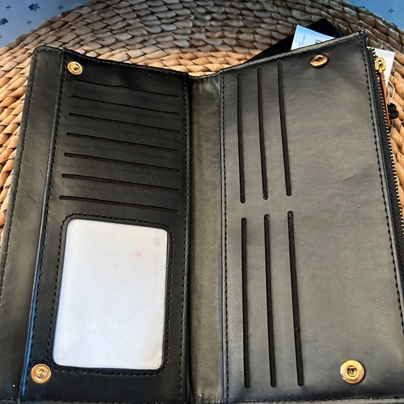 Aldo PU croco leather wallet with removable card holder - Picture 4 of 5